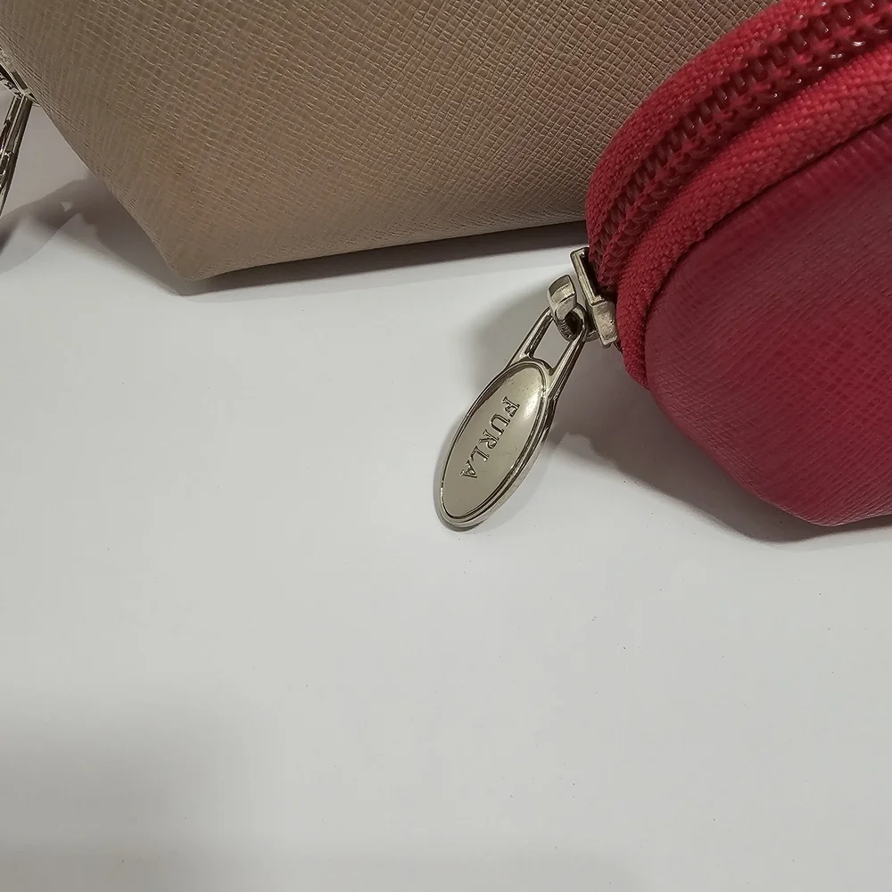 Furla Electra 3-Piece Saffiano Leather Cosmetic Case Set - Pink Multi/Giglio